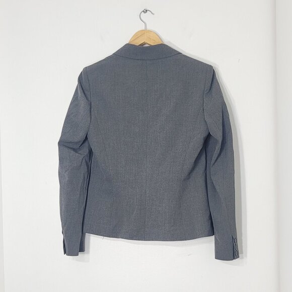 Planet Gray Long Sleeve Business Casual Single-Breasted Blazer High End Classic - Picture 8 of 12